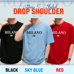 3 pcs combo men's stylish drop shoulder milano
